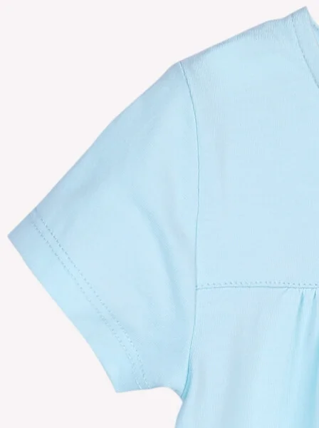 Đầm thun bé gái  CF G0220005 (9M,Xanh)