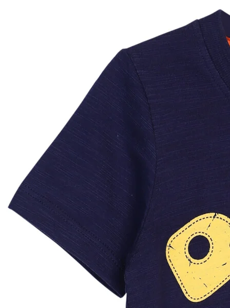 Áo thun bé trai tay ngắn CF B0120004 Xanh