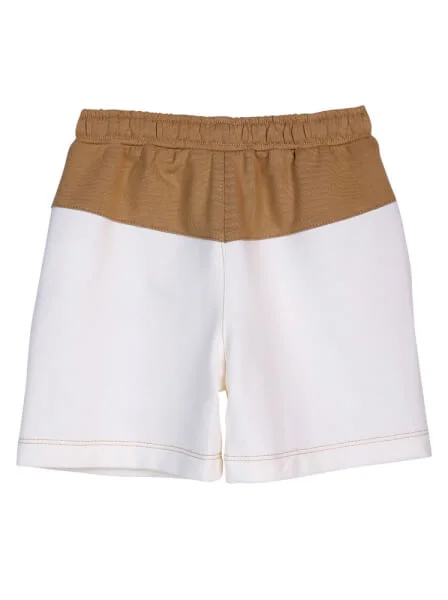 Quần thun bé trai ngắn CF B0220002 Nâu