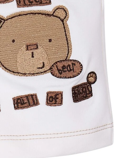 Quần thun bé trai ngắn CF B0220002 Nâu