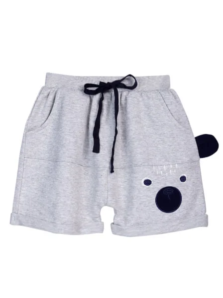 Quần thun bé trai ngắn CF B0220001 Xám