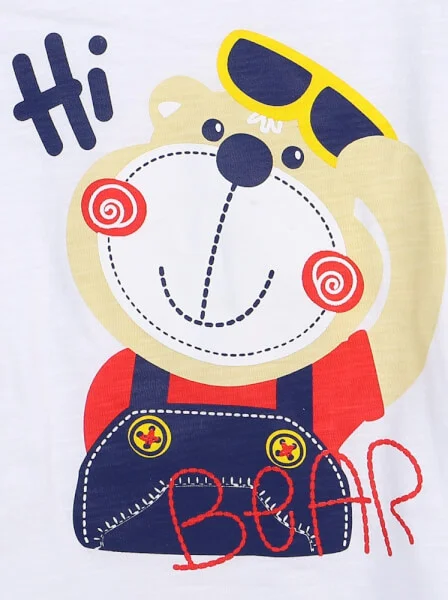 Bộ thun bé trai ngắn CF B0320011 Xanh đen