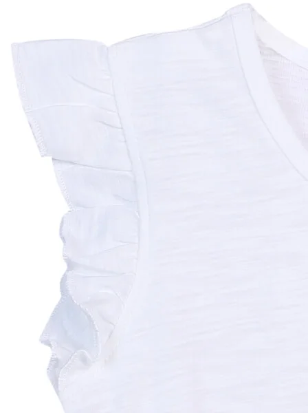 Áo thun bé gái tay ngắn CF G0320026 (2Y,Trắng)