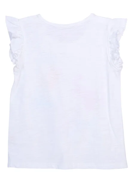 Áo thun bé gái tay ngắn CF G0320026 (2Y,Trắng)