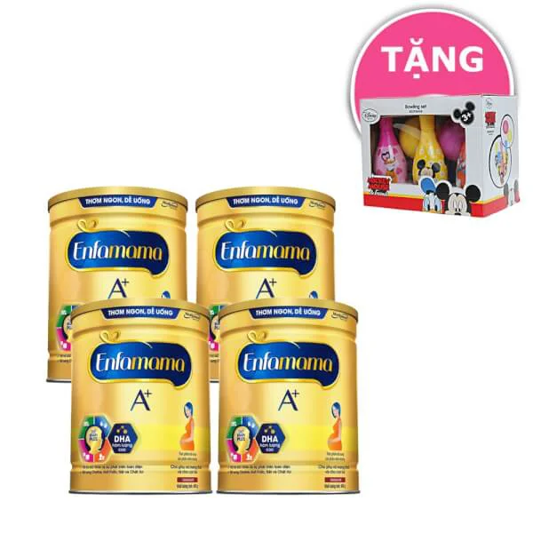 Combo 4 lon ENFAMAMA A  PWD Chocolate, 400g