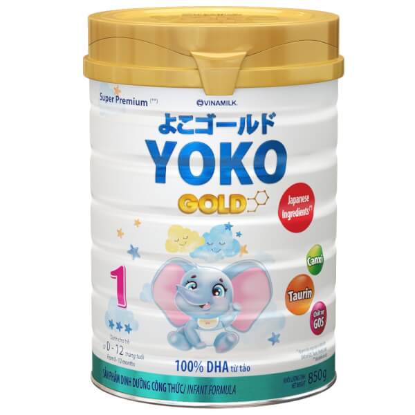 Combo 2 lon Sữa Vinamilk Yoko Gold 1 850g (0-1 tuổi)