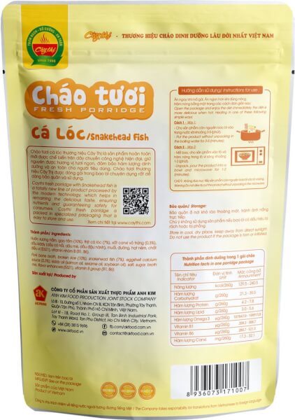 Combo Gà ác tiềm và Cháo tươi Cây Thị Cá lóc