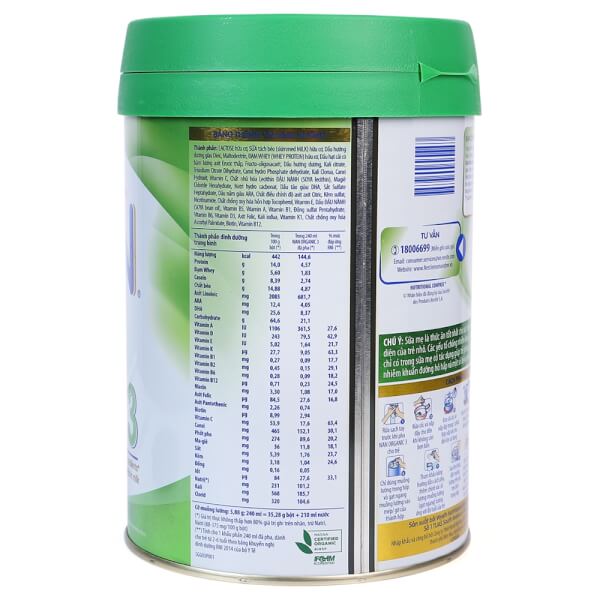 Combo 4 lon Sữa Nan Organic 3 900g (2-6 tuổi)