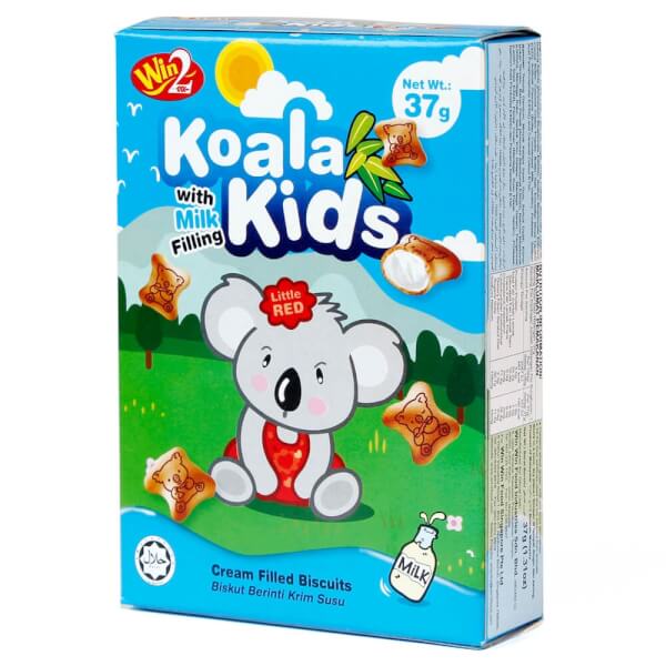 Bánh Koala Kids With Milk Filling Cream Filled Biscuits 37g
