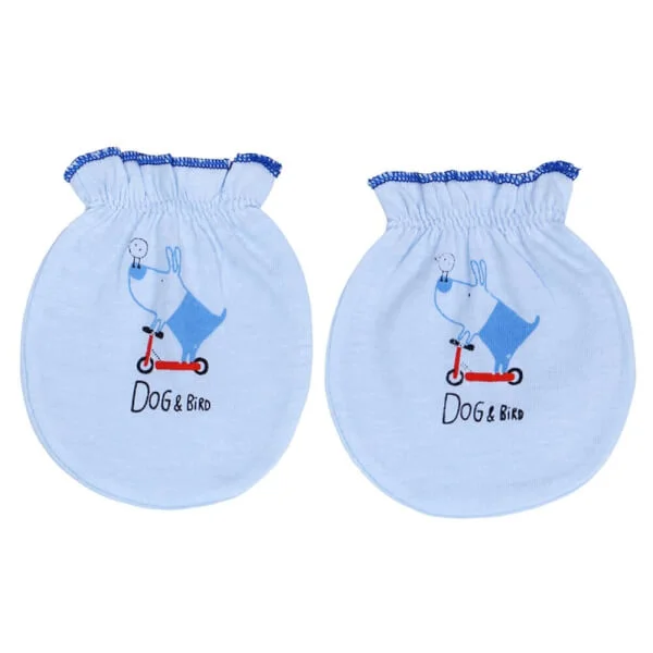 Bộ bao tay chân sơ sinh thun CF I099003 (NB,Xanh)