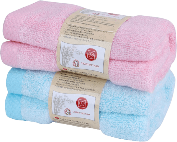 Khăn mặt sợi tre Unobaby 28x50 (1 hộp gồm 2 khăn)