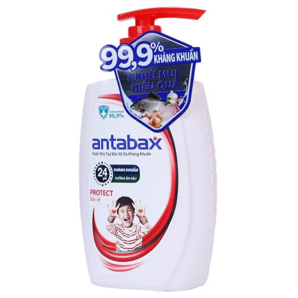 Nước Rửa Tay Kháng Khuẩn Antabax Protect 500Ml