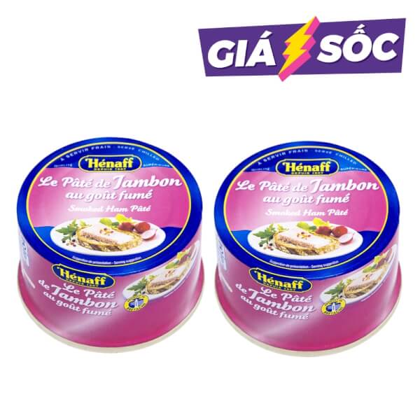 Combo 2 Thịt hộp xông khói Henaff 130g