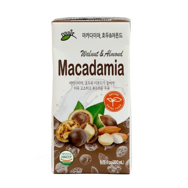 Sữa Mắc ca óc chó hạnh nhân 200ml - Lốc 3 hộp