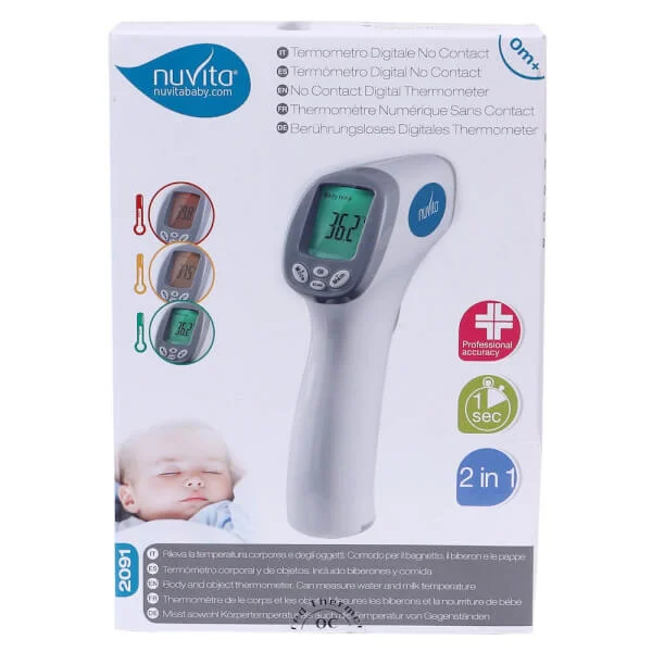 Nhiệt kế hồng ngoại không tiếp xúc Nuvita 2091C