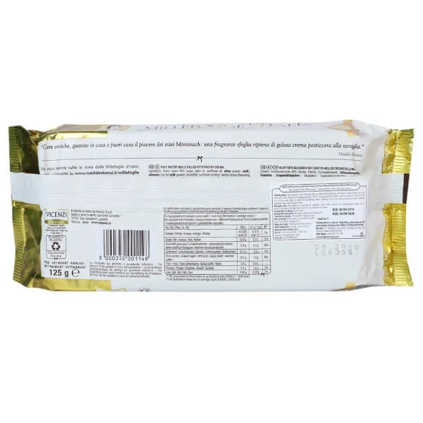 Bánh puff pastry cuộn kem Pastry Cream Millefoglie D