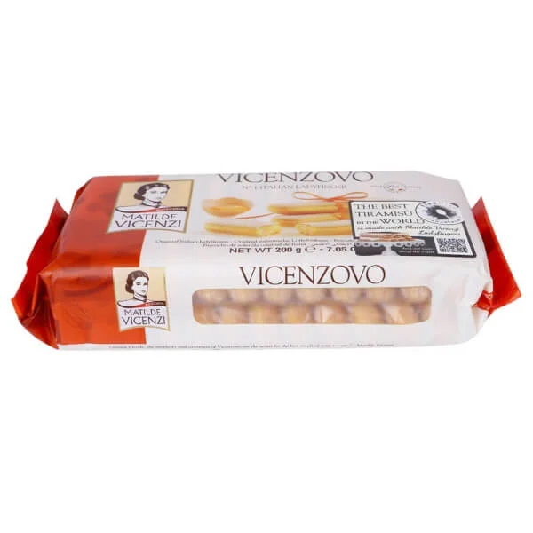 Bánh Ladyfingers nguyên gốc Ý VICENZOVO 200g - VICENZOVO-Original Italian Ladyfingers 200g