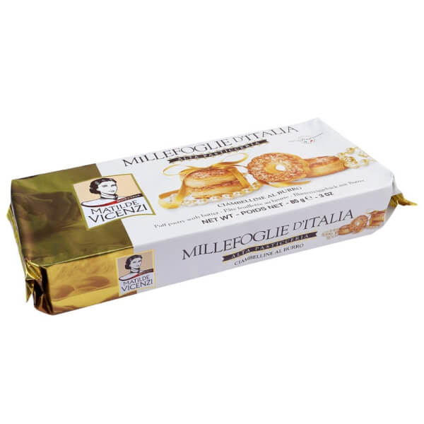 Bánh Puff Pastry vị bơ tươi Millefoglie D’italia Alta Pasticceria 85g