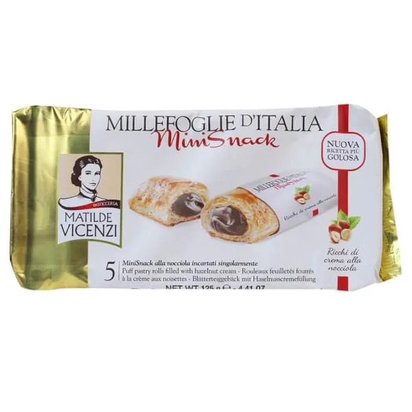 Bánh Puff Pastry nhân kem sô cô la Millefoglie Ditalia Bocconcini 125g - Millefoglie D