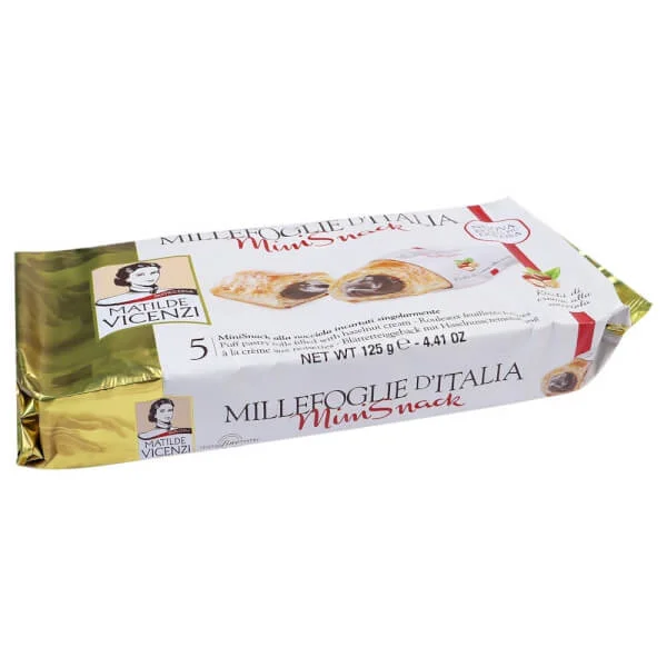 Bánh Puff Pastry nhân kem sô cô la Millefoglie Ditalia Bocconcini 125g - Millefoglie D