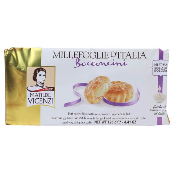 Bánh Puff Pastry nhân kem sữa Millefoglie D’italia Bocconcini 125g