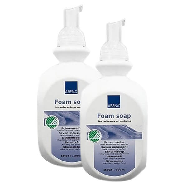 Bộ 2 Bọt rửa tay kháng khuẩn Abena 500ml