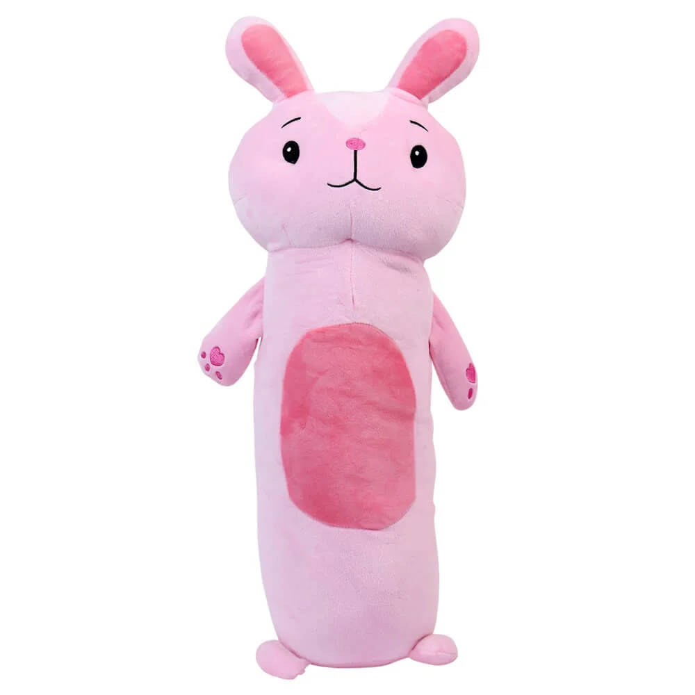 Thú nhồi bông gối ôm 4 chiều thỏ hồng (TM)