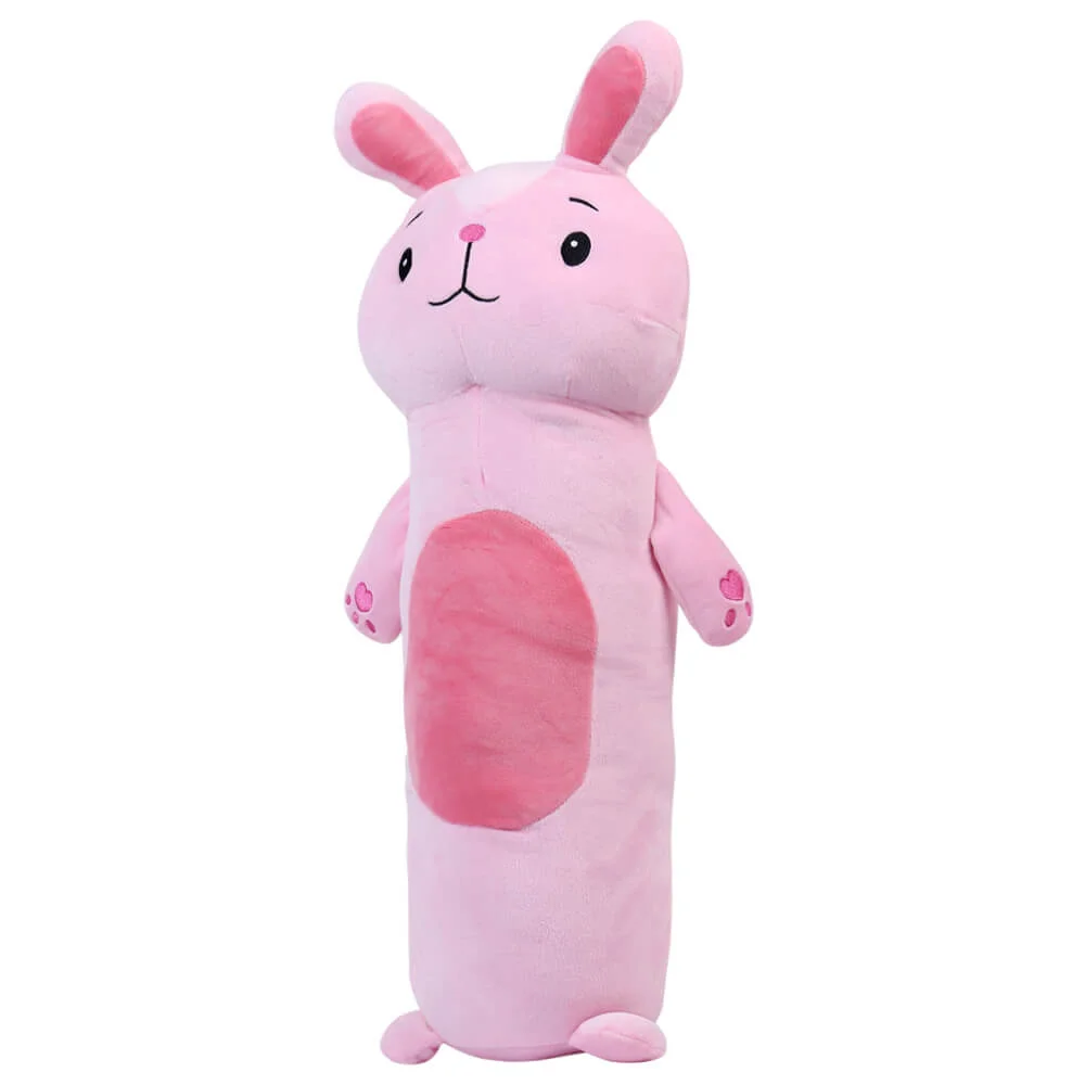 Thú nhồi bông gối ôm 4 chiều thỏ hồng (TM)