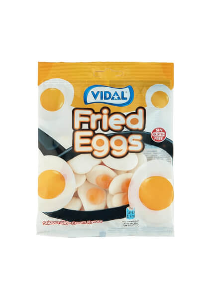 Kẹo dẻo hình quả trứng chiên Vidal 100g