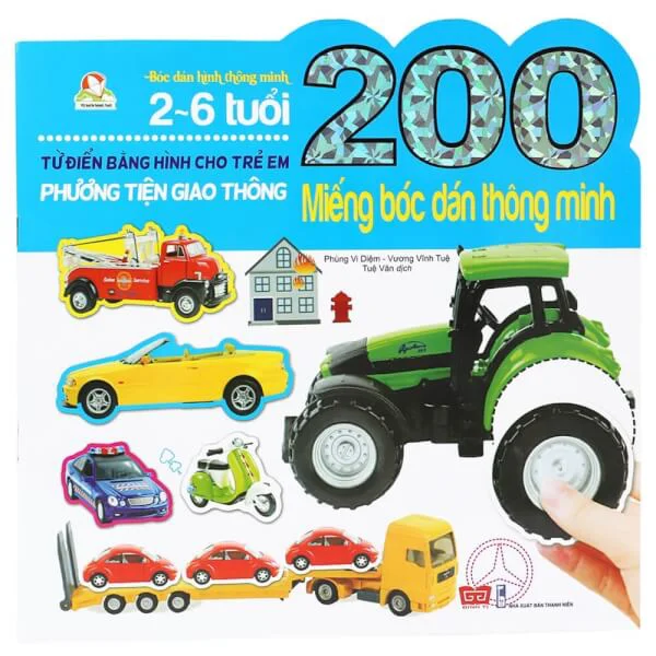 200 miếng bóc dán TM - Phương tiện giao thông (55N)