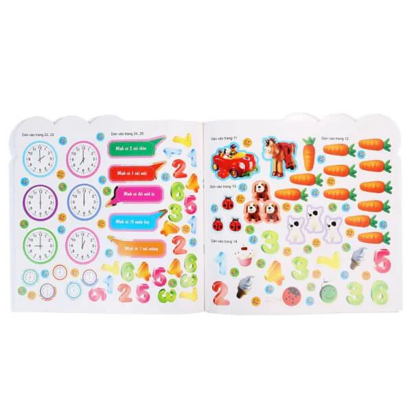 200 miếng bóc dán TM - Bé học toán (55N)