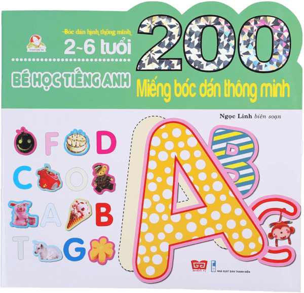 200 miếng bóc dán TM - Bé học TA (55N)