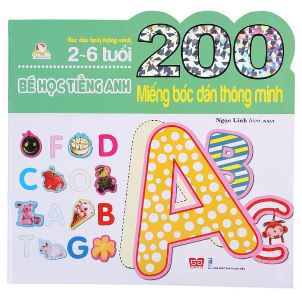 200 miếng bóc dán TM - Bé học TA (55N)