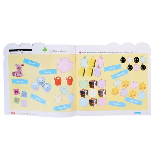 200 miếng bóc dán TM - Bé học TA (55N)