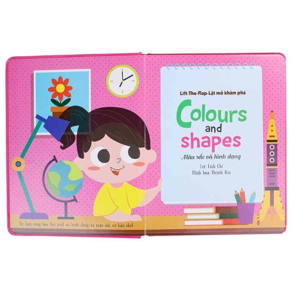 Lift-The-Flap 168N - Lật mở khám phá - Colours and Shapes - Màu sắc và hình dạng