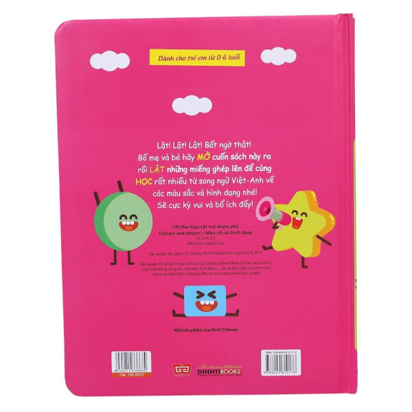 Lift-The-Flap 168N - Lật mở khám phá - Colours and Shapes - Màu sắc và hình dạng
