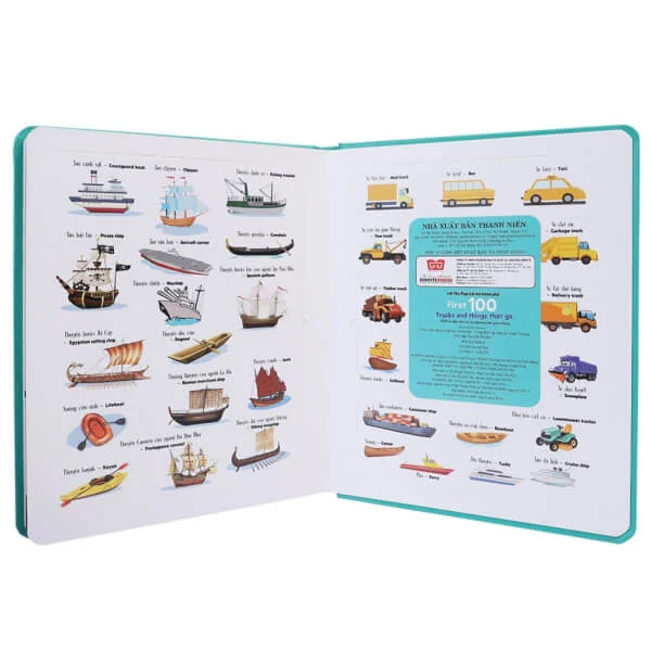Lift-The-Flap 168N - First 100 Trucks and things that go - 100 từ đầu tiên về các phương tiện giao thông