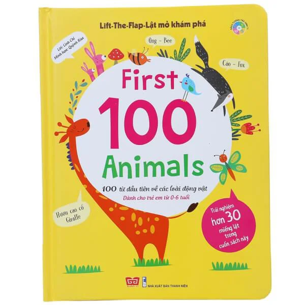 Lift-The-Flap 168N - First 100 Animals - 100 từ đầu tiên về các loài động vật