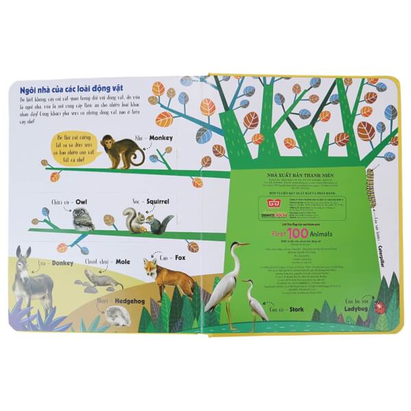 Lift-The-Flap 168N - First 100 Animals - 100 từ đầu tiên về các loài động vật