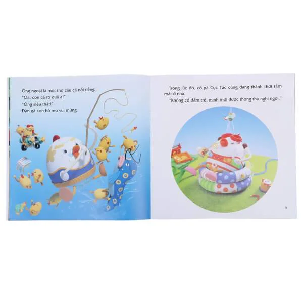 Ehon - Gà mẹ Cục Tác và đàn con lông vàng - Gà mẹ mong manh