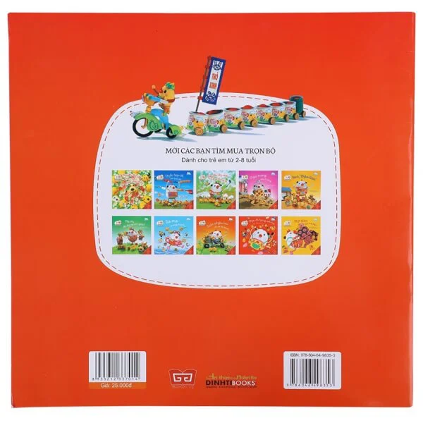 Ehon - Gà mẹ Cục Tác và đàn con lông vàng - Cuộc phiêu lưu với xe ba bánh