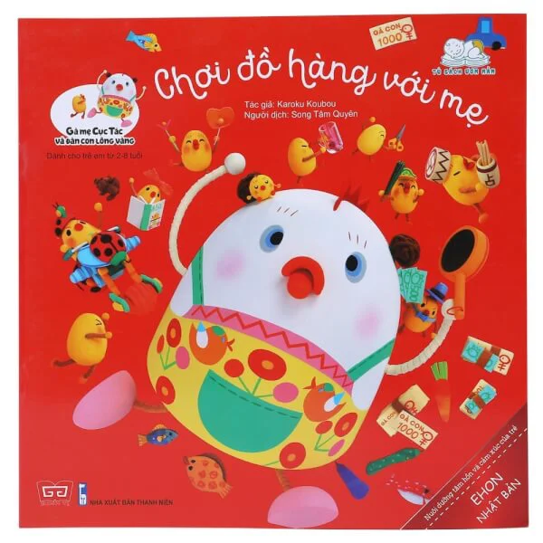 Ehon - Gà mẹ Cục Tác và đàn con lông vàng - Chơi đồ hàng với mẹ