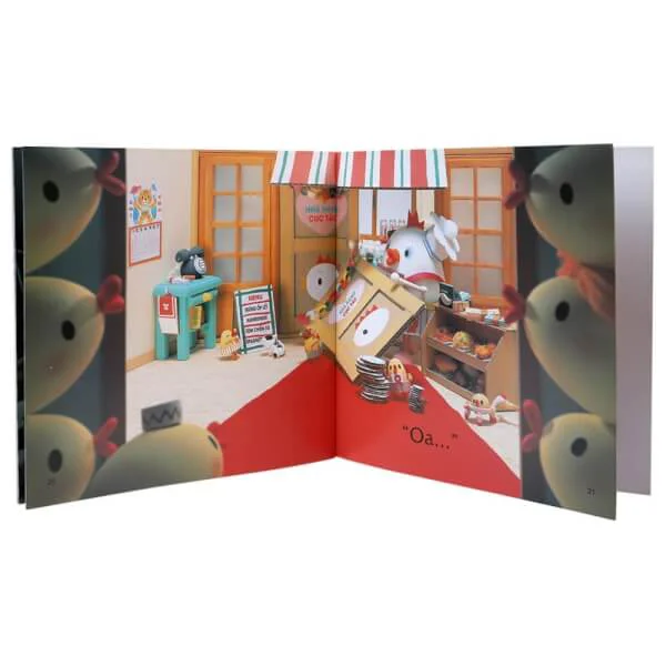 Ehon - Gà mẹ Cục Tác và đàn con lông vàng - Chơi đồ hàng với mẹ