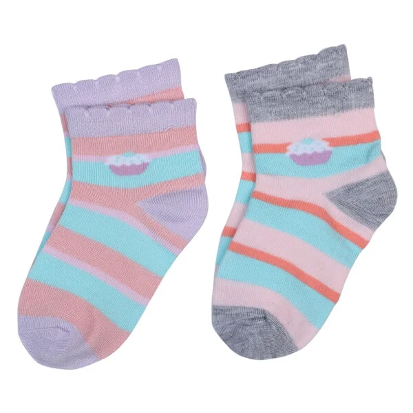 Cặp 2 đôi vớ bé gái Bamboo CF I0120016 (1-2Y,Nhiều màu)