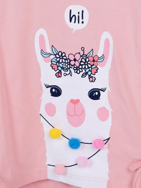 Áo thun bé gái tay dài CF G0220020 (9M,Cam lợt)