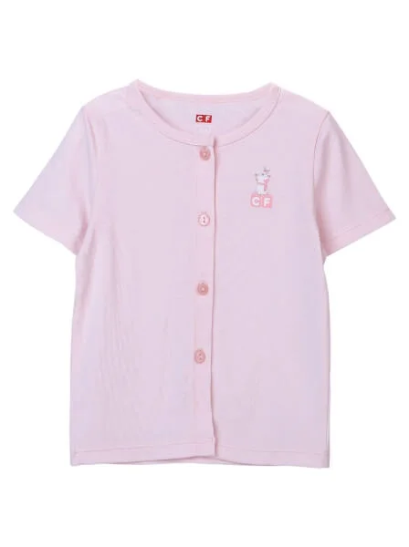 Bộ sơ sinh ngắn sợi gỗ sồi CF I0320007 (3M/6M/9M,Hồng)