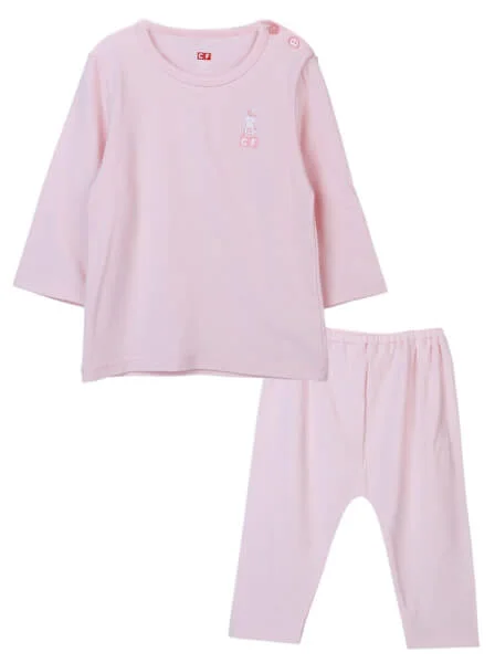 Bộ sơ sinh dài sợi gỗ sồi CF I0320003 (12M/18M/24M,Hồng)