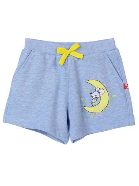 Quần thun bé gái ngắn CF B0320040 (24M,Xanh)