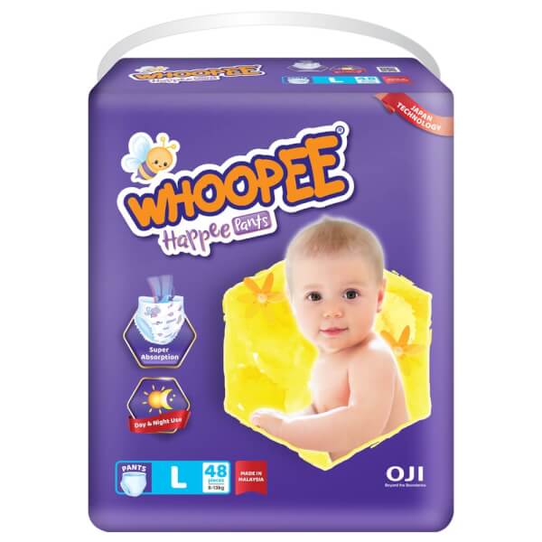 Bỉm tã quần Whoopee size L 48 miếng (8-13kg)