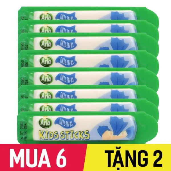 Combo 6 Phô mai que Arla 18g